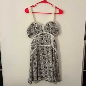 LUC & CE floral cut out dress szL NWT